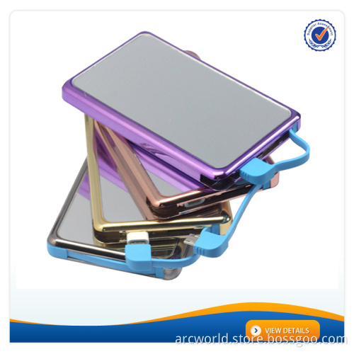 AWC944 5000mAh UV Cover 11MM Build-in Cable for iphone android Mobile Power Bank Menu Power Bank Mirror Power Bank